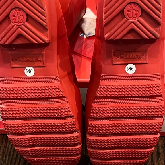 Hunter Military Red Original Tall Rain Boots - Picture 2 of 5